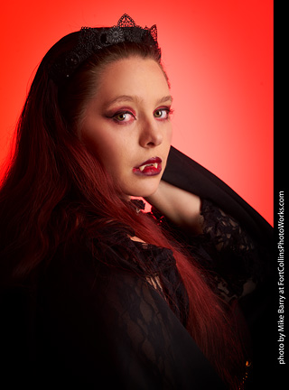 Brenna at the Halloween shoot