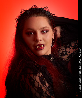 Brenna at the Halloween shoot