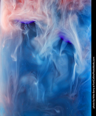 Submerged Flowers and Acrylic Paint