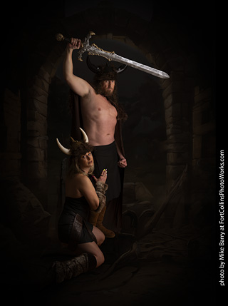 Shelly and Andrew Viking shoot