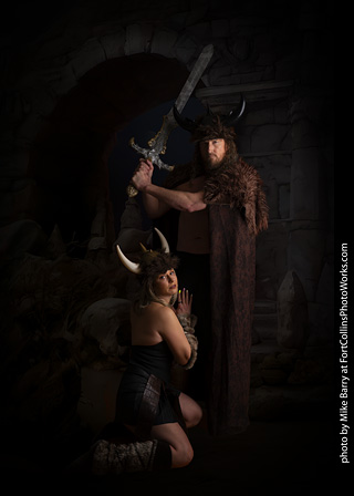 Shelly and Andrew Viking shoot