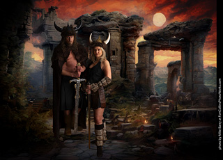 Shelly and Andrew Viking shoot