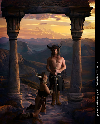 Shelly and Andrew Viking shoot