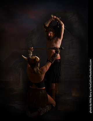 Shelly and Andrew Viking shoot