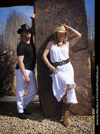 Shelly and Andrew at The Rock Garden