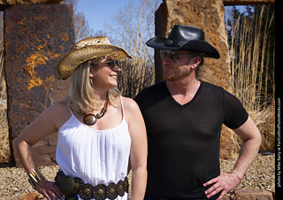 Shelly and Andrew at The Rock Garden