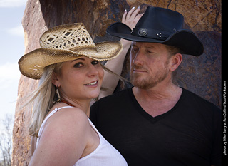 Shelly and Andrew at The Rock Garden