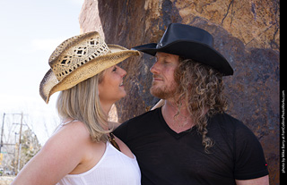 Shelly and Andrew at The Rock Garden