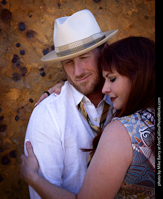 Shelly and Andrew at The Rock Garden