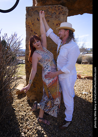 Shelly and Andrew at The Rock Garden