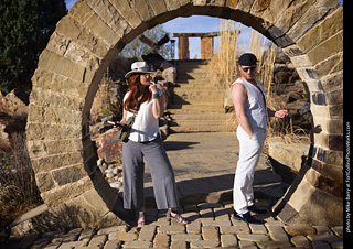 Shelly and Andrew at The Rock Garden