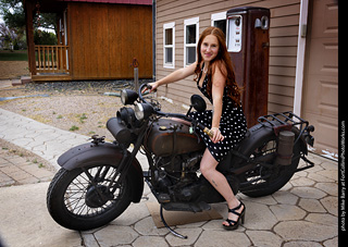 Addie at the TLC Vintage Model Shoot