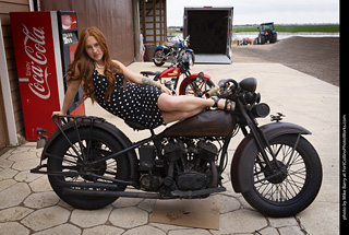 Addie at the TLC Vintage Model Shoot