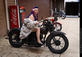 Jennifer at the TLC Vintage Model Shoot
