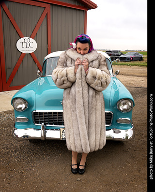 Jennifer at the TLC Vintage Model Shoot