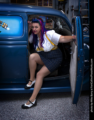 Jennifer at the TLC Vintage Model Shoot