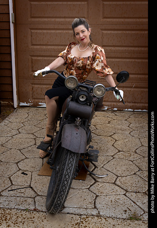Kim at the TLC Vintage Model Shoot
