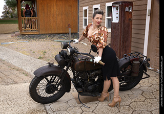 Kim at the TLC Vintage Model Shoot