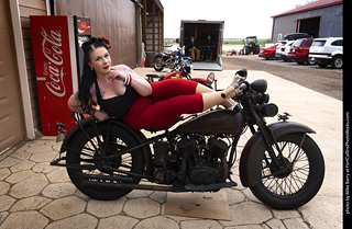 Mariah at the TLC Vintage Model Shoot